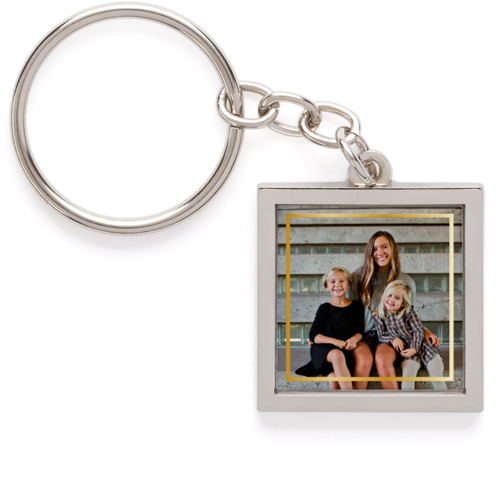 Simple Border Pewter Key Ring by Shutterfly | Shutterfly