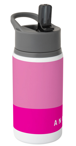 Colorblock Duo Kids Water Bottle, 18oz, Kids Water Bottle, Pink