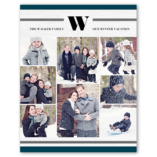 Classic Monogram, -8x10-White