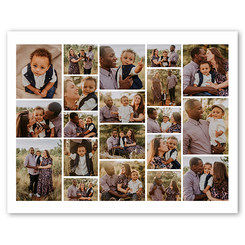 Gallery Collage of Twenty Four, -8x10-Multicolor