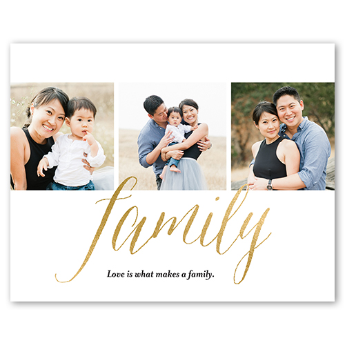 Family Script, -16x20-White
