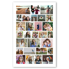 how to make a picture collage on poster board