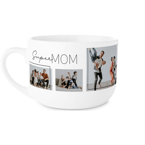 Always Super Mom Latte Mug, White,  , 25oz, White