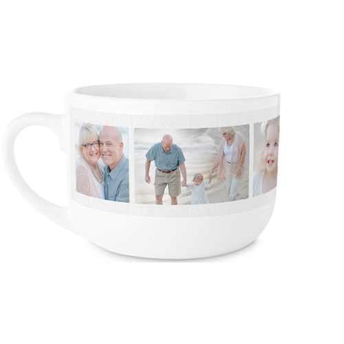 Grandma's Happiness Latte Mug, White,  , 25oz, Pink