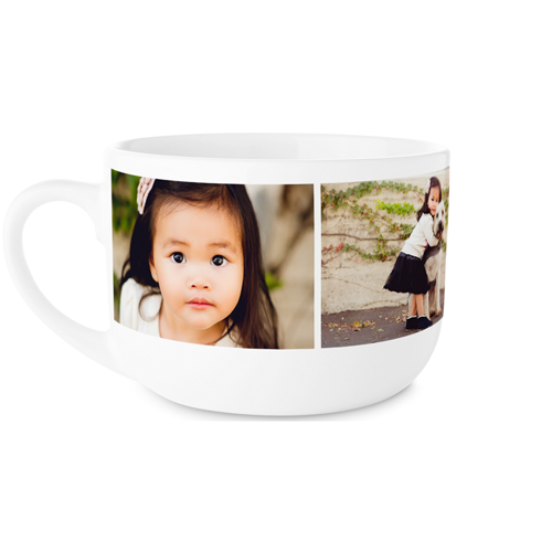 Gallery of Four Latte Mug, White,  , 25oz, Multicolor