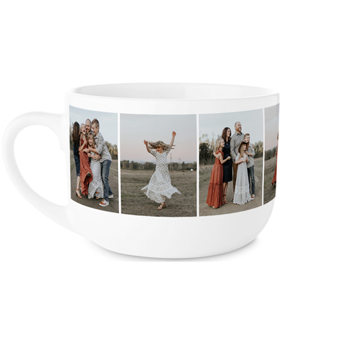 Gallery of Eight Portrait Latte Mug, White, , 25oz, Multicolor, multi