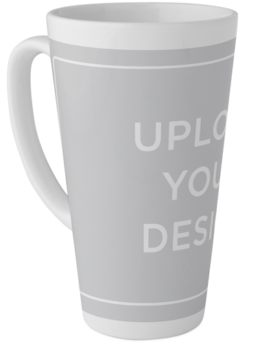 Upload Your Own Design Tall Latte Mug, 17oz, Multicolor