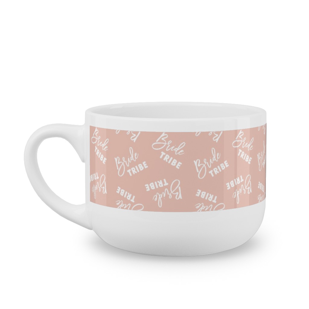Bride Tribe - Light Pink Latte Mug, White,  , 25oz, Pink