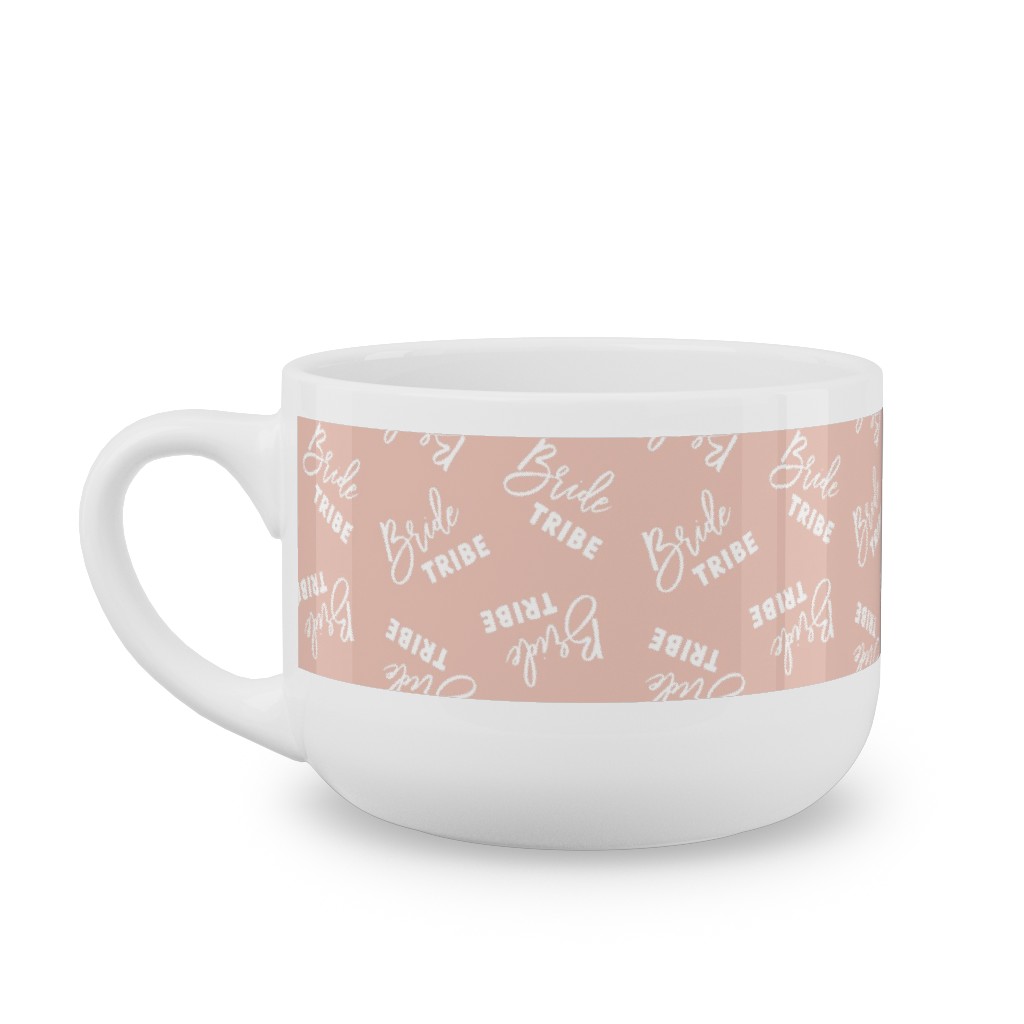 Bride Tribe - Light Pink Latte Mug, White,  , 25oz, Pink