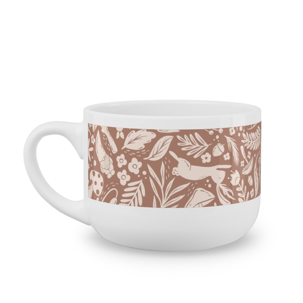 Enchanted Forest - Sienna Latte Mug, White, , 25oz, Brown, Brown