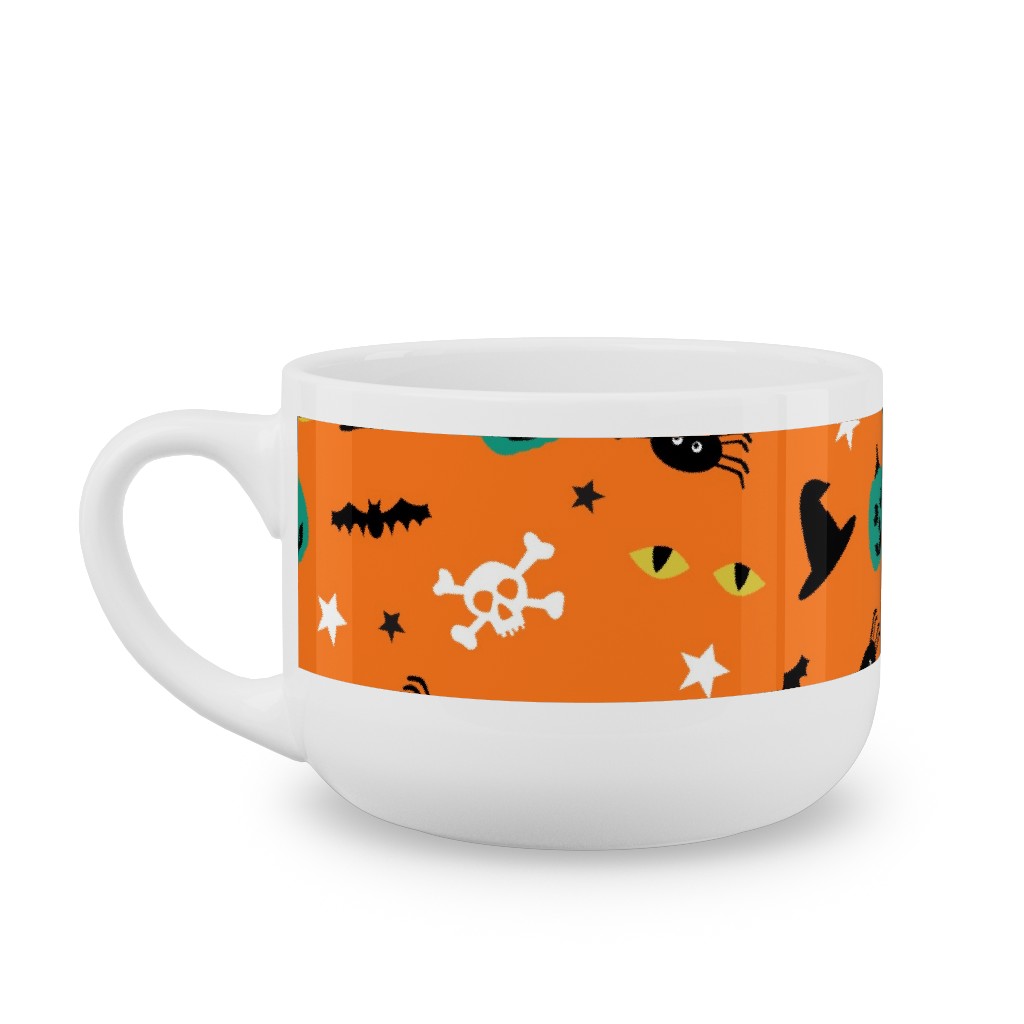 Halloween 2 - Orange Latte Mug, White,  , 25oz, Orange