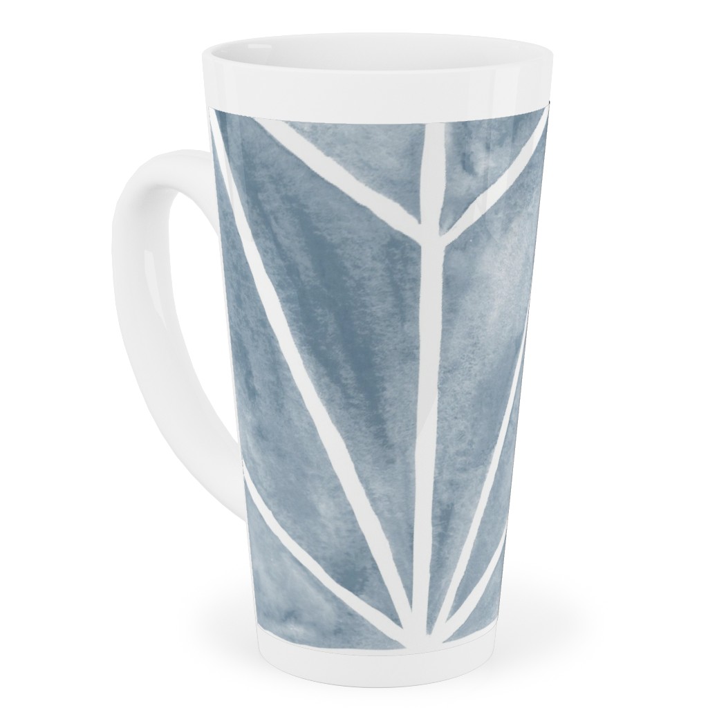 Coastal Stars - Blue Tall Latte Mug, 17oz, Blue