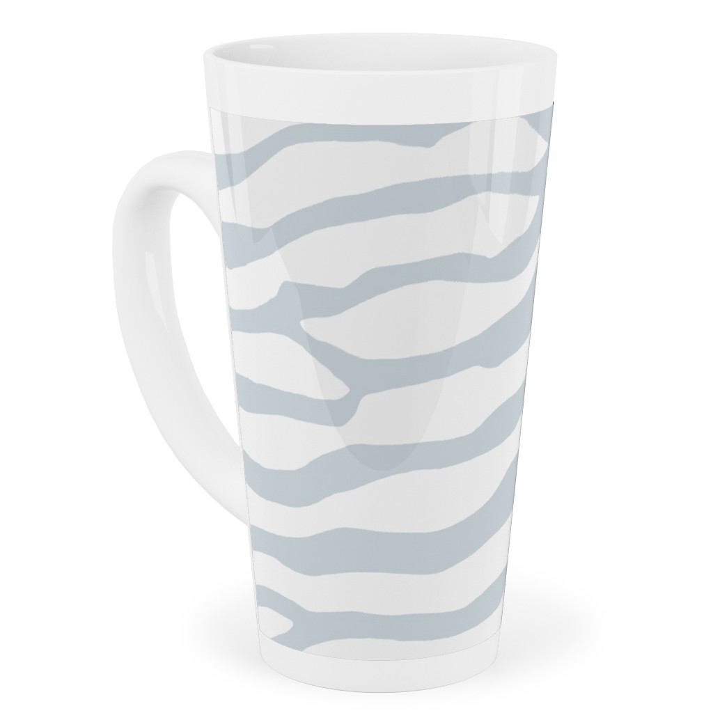 Brackenbury Beach Custom - Blue Tall Latte Mug, 17oz, Gray