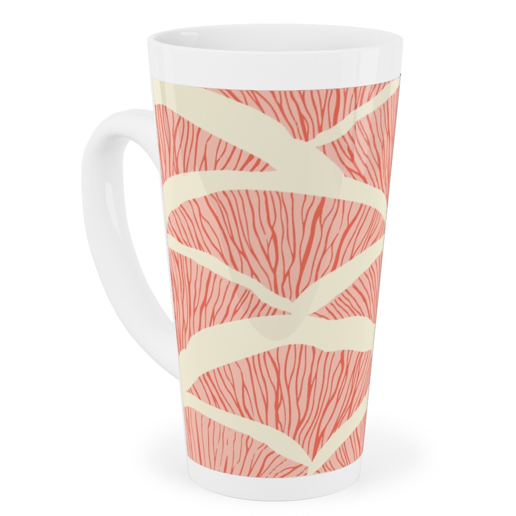 Gills - Peach Tall Latte Mug, 17oz, Pink, Bright Pink
