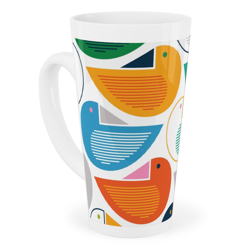Roosting Place - Birds - Multi Tall Latte Mug, 17oz, Multicolor