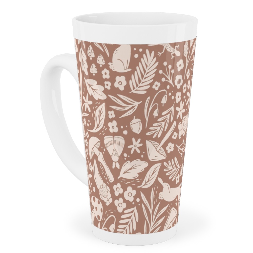 Enchanted Forest - Sienna Tall Latte Mug, 17oz, Brown, Brown