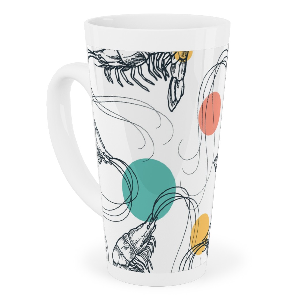 Fun Shrimp - Multi Tall Latte Mug, 17oz, Multicolor