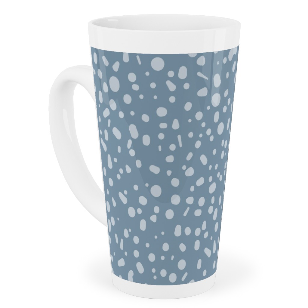 Arctic Thaw - Dark Grey Tall Latte Mug, 17oz, Blue