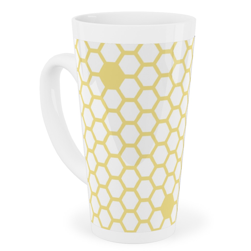 Honeycomb - Sugared Spring - Yellow Tall Latte Mug, 17oz, Yellow