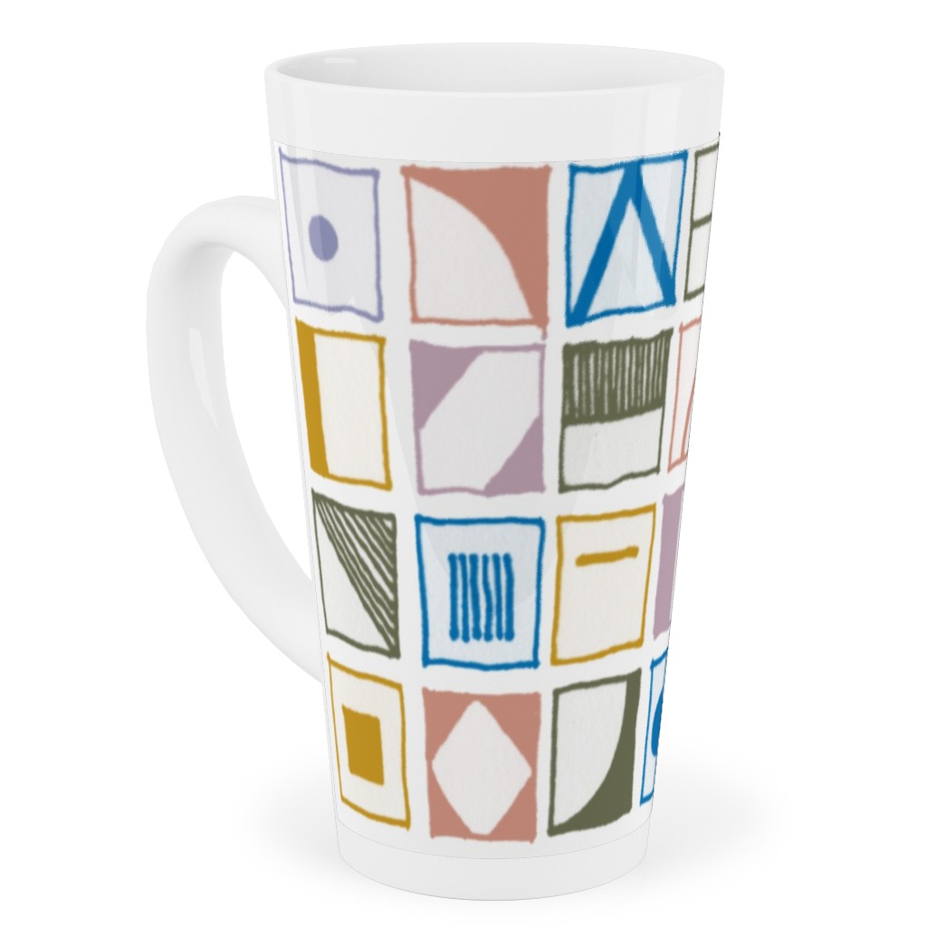 the New Nautical - Naval Flags - Multi Tall Latte Mug, 17oz, Multicolor