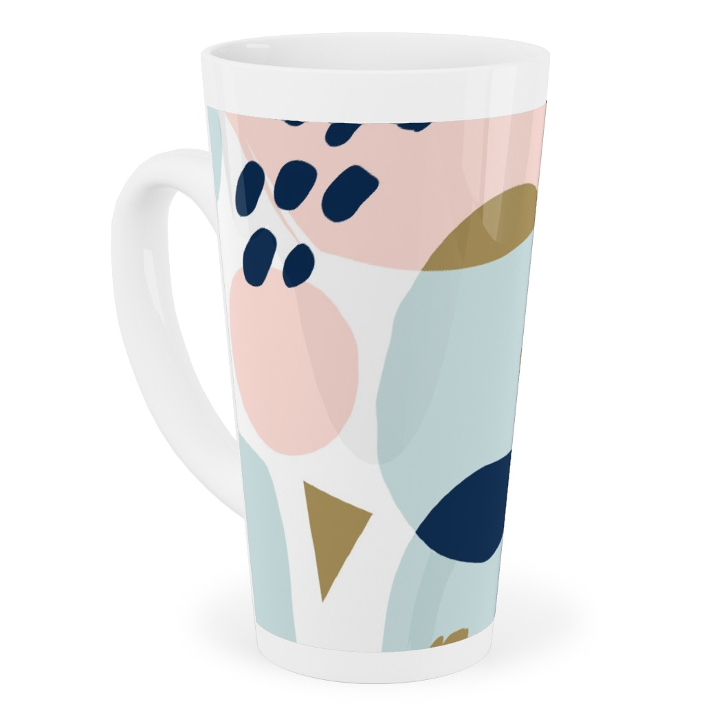 Sun Burst Abstract Tall Latte Mug, 17oz, Multicolor