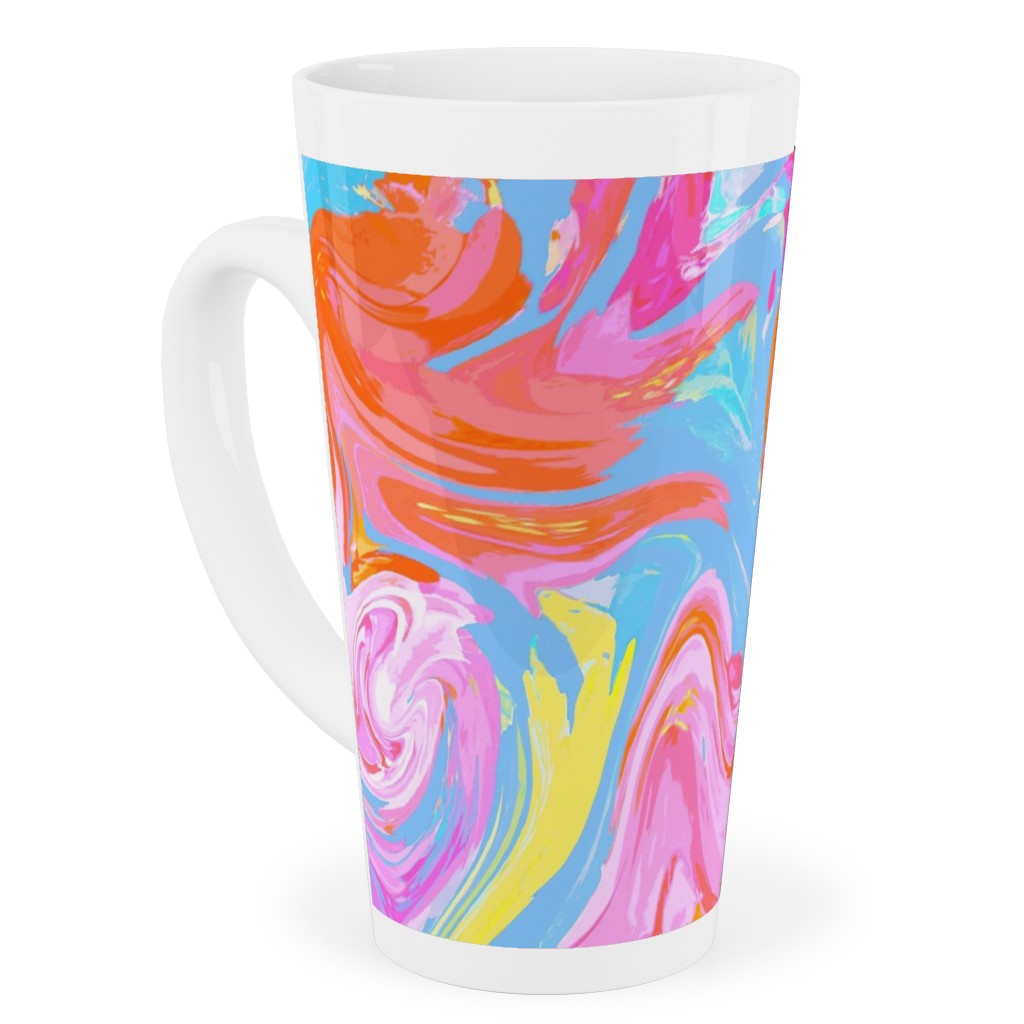 Summer Splash Tall Latte Mug, 17oz, Multicolor