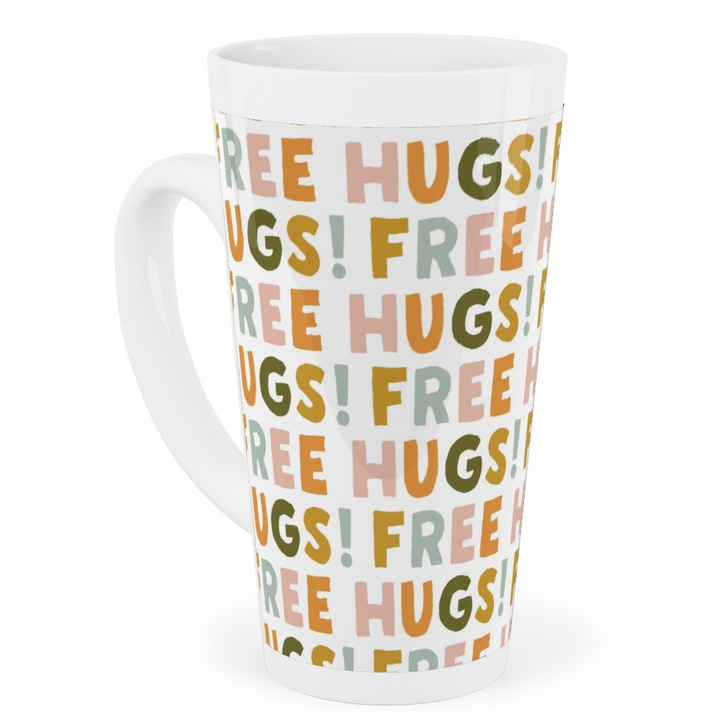 Free Hugs! - Multi Warm Tall Latte Mug, 17oz, Multicolor