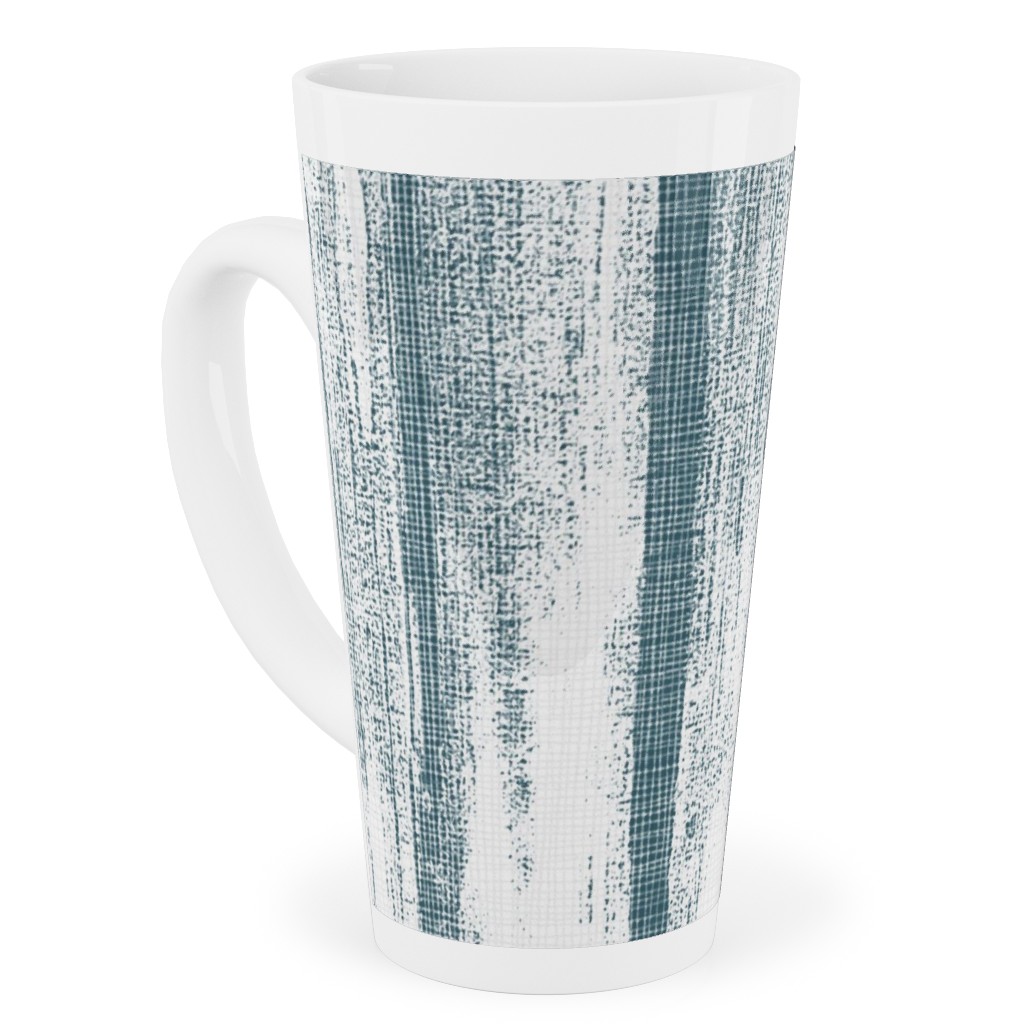 Bamboo - Grey Tall Latte Mug, 17oz, Blue