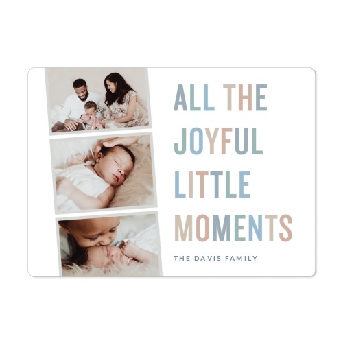 Joyful Little Moments Magnet, 4x5.5, White