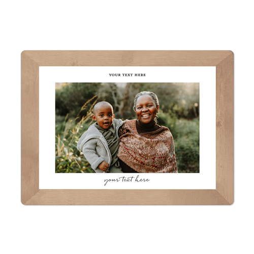 Wood Border Magnet, 4x5.5, Beige, earth