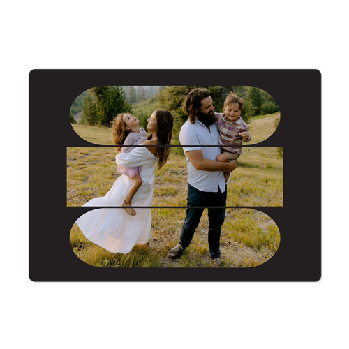 Connected Frames Magnet, 4x5.5, Gray, charcoal