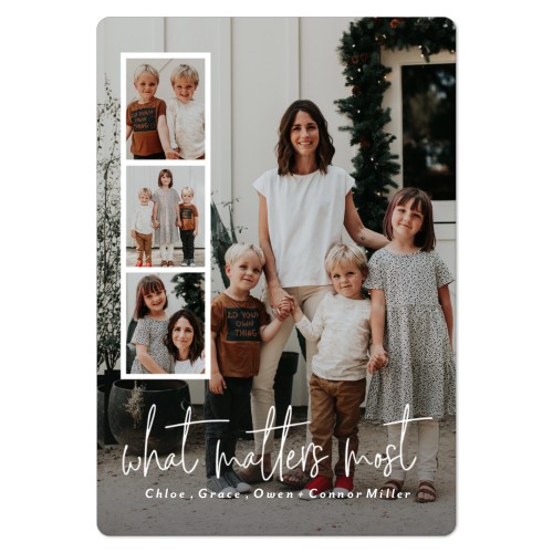 Filmstrip Set Frame Magnet, 3x5, White, white