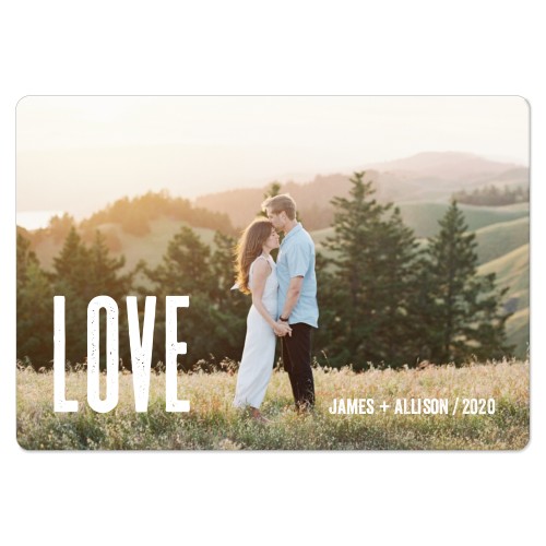 Modern Love Magnet, 3x5, White