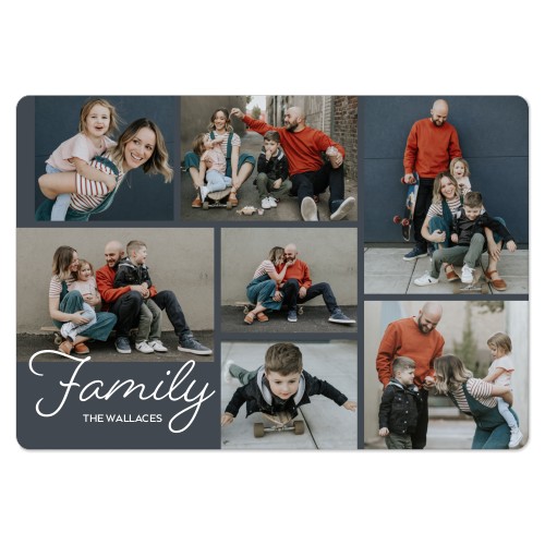 Just My Family Magnet, 3x5, Gray