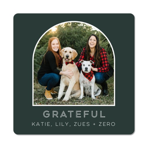 Grateful Arch Magnet, 3x3, White