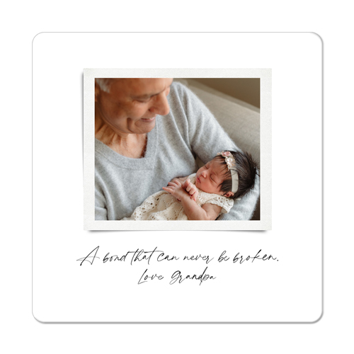 Sentimental Note Magnet, 3x3, White, white