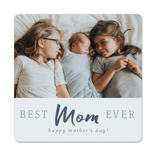 Best Ever Script Trio Magnet, 3x3, Gray