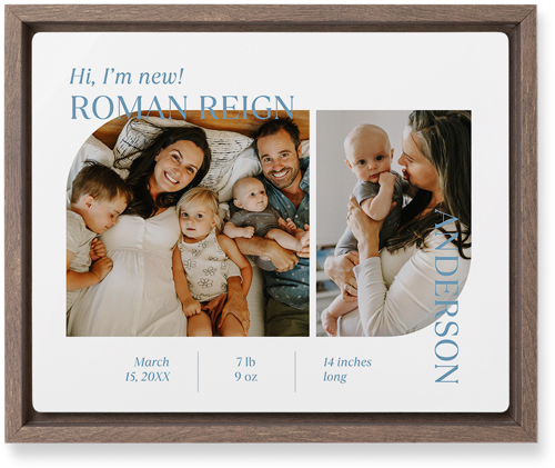 Favorite Infographic Wall Art, Walnut, Single piece, Metal, 8x10, Matte, White, white