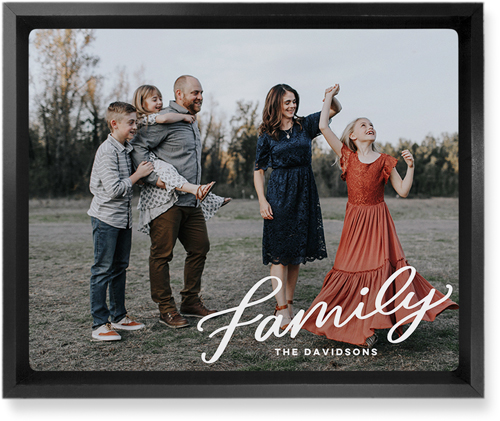 Family Letters Wall Art, Black, Single piece, Metal, 8x10, Glossy, White