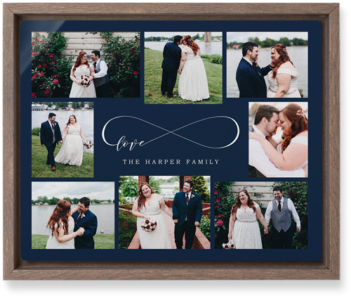 Sweet Moments Wall Art, Walnut, Single piece, Metal, 8x10, Matte, Black, silhouette