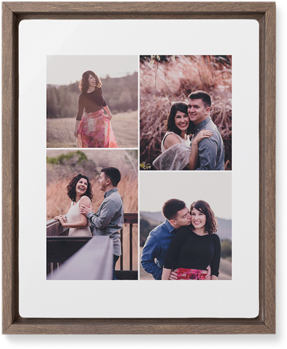 Four Winds Wall Art, Walnut, Single piece, Metal, 8x10, Matte, White, white