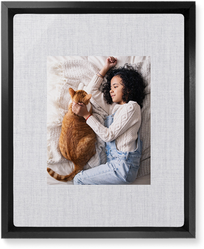 Full Frame One Wall Art, Black, Single piece, Metal, 8x10, Matte, White