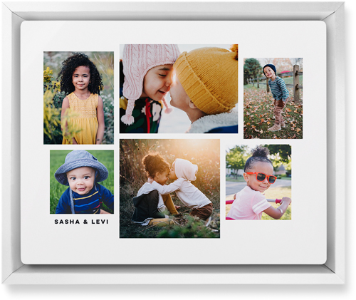 Six Times Wall Art, White, Single piece, Metal, 8x10, Matte, White, white