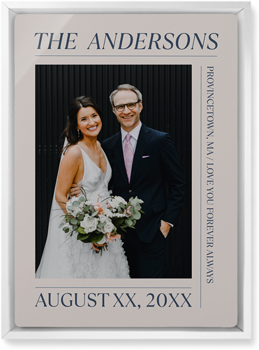 Editorial Snapshot Wall Art, White, Single piece, Metal, 10x14, Glossy, Beige, elderflower