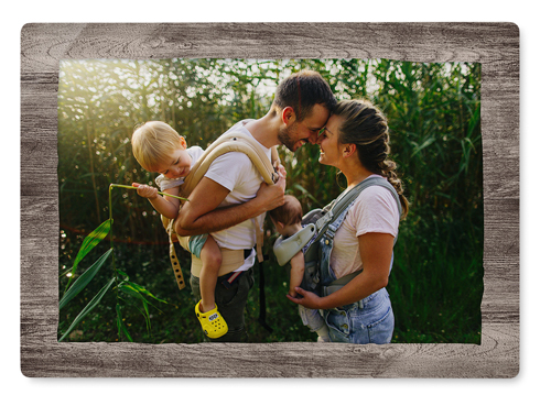 Countryside Wall Art, No Frame, Single piece, Metal, 10x14, Matte, Brown, wood