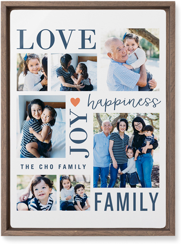 Happiness Is Wall Art, Walnut, Single piece, Metal, 10x14, Matte, White, white