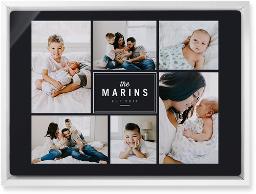 Round We Go Wall Art, White, Single piece, Metal, 10x14, Matte, Gray, charcoal