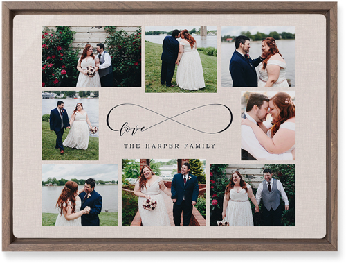 Sweet Moments Wall Art, Walnut, Single piece, Metal, 10x14, Glossy, Beige, antique white