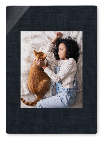 Full Frame One Wall Art, No Frame, Single piece, Metal, 10x14, Glossy, Black