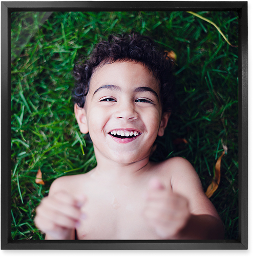 Photo Gallery Portrait Wall Art, Black, Single piece, Metal, 12x12, Matte, Multicolor